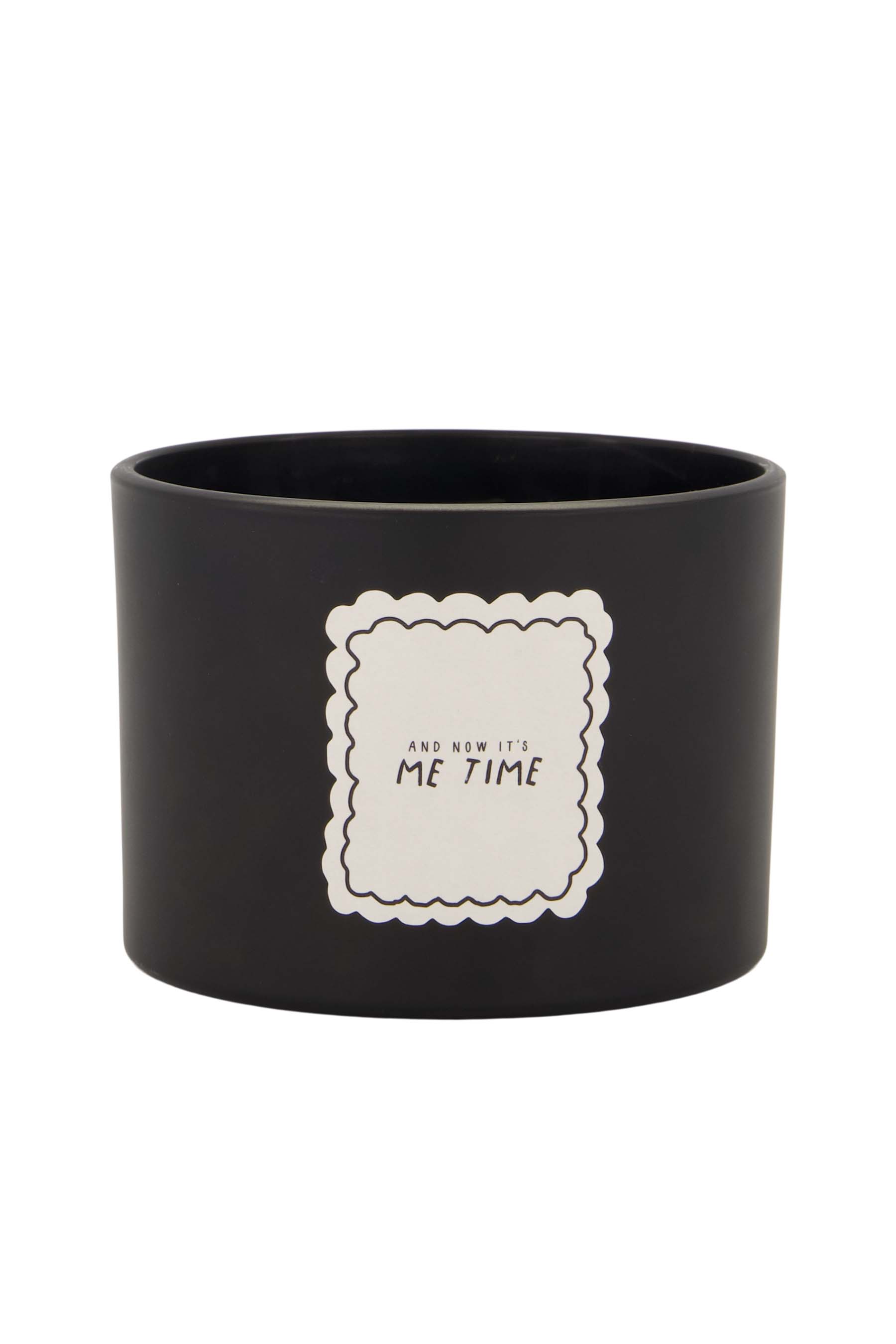 geurkaars glas me time antracietgrijs