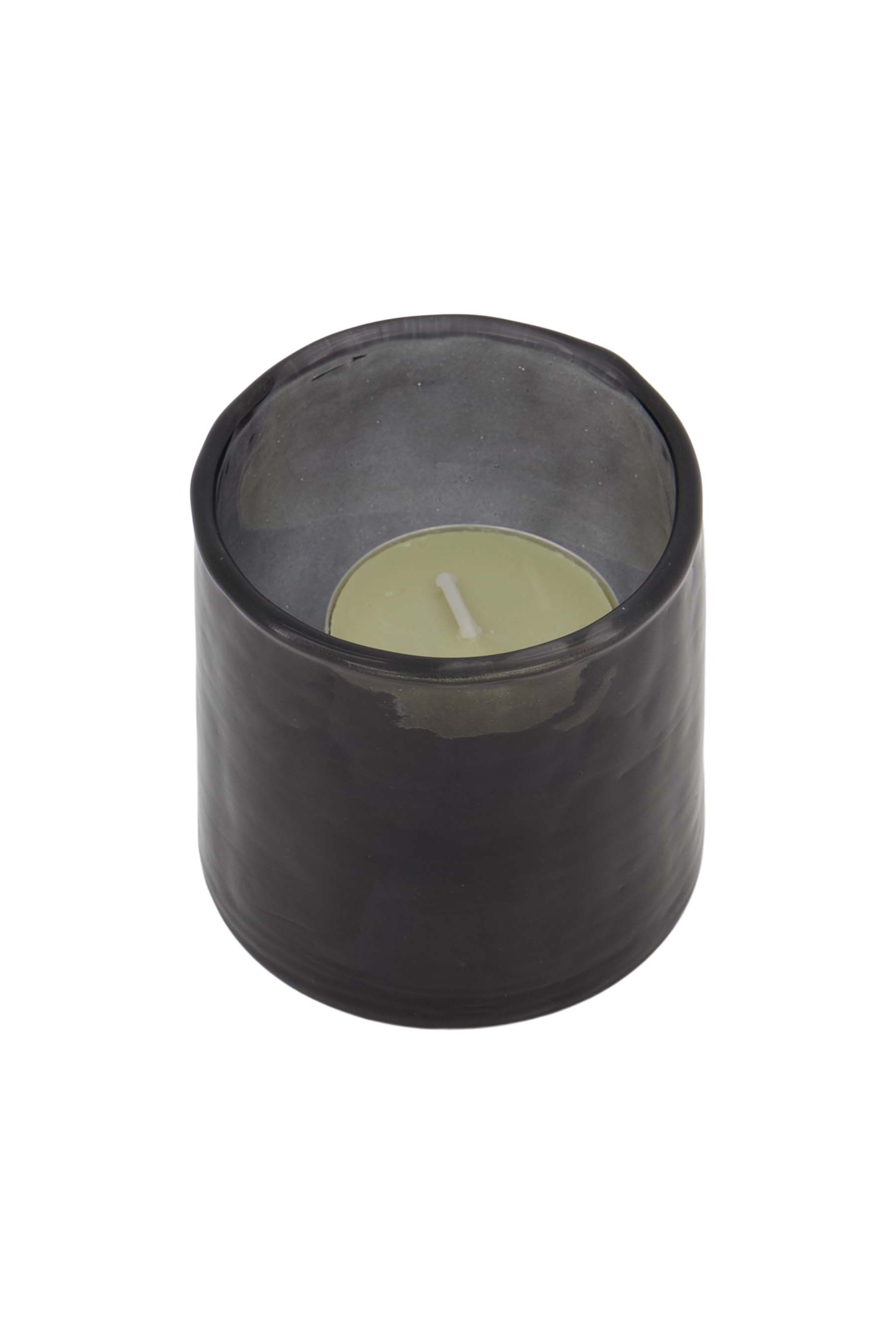 waxinelichthouder hammered glas S antracietgrijs