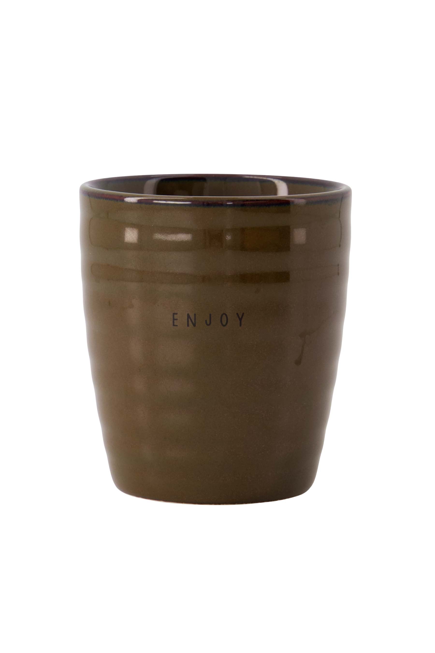 koffiemok enjoy bruin