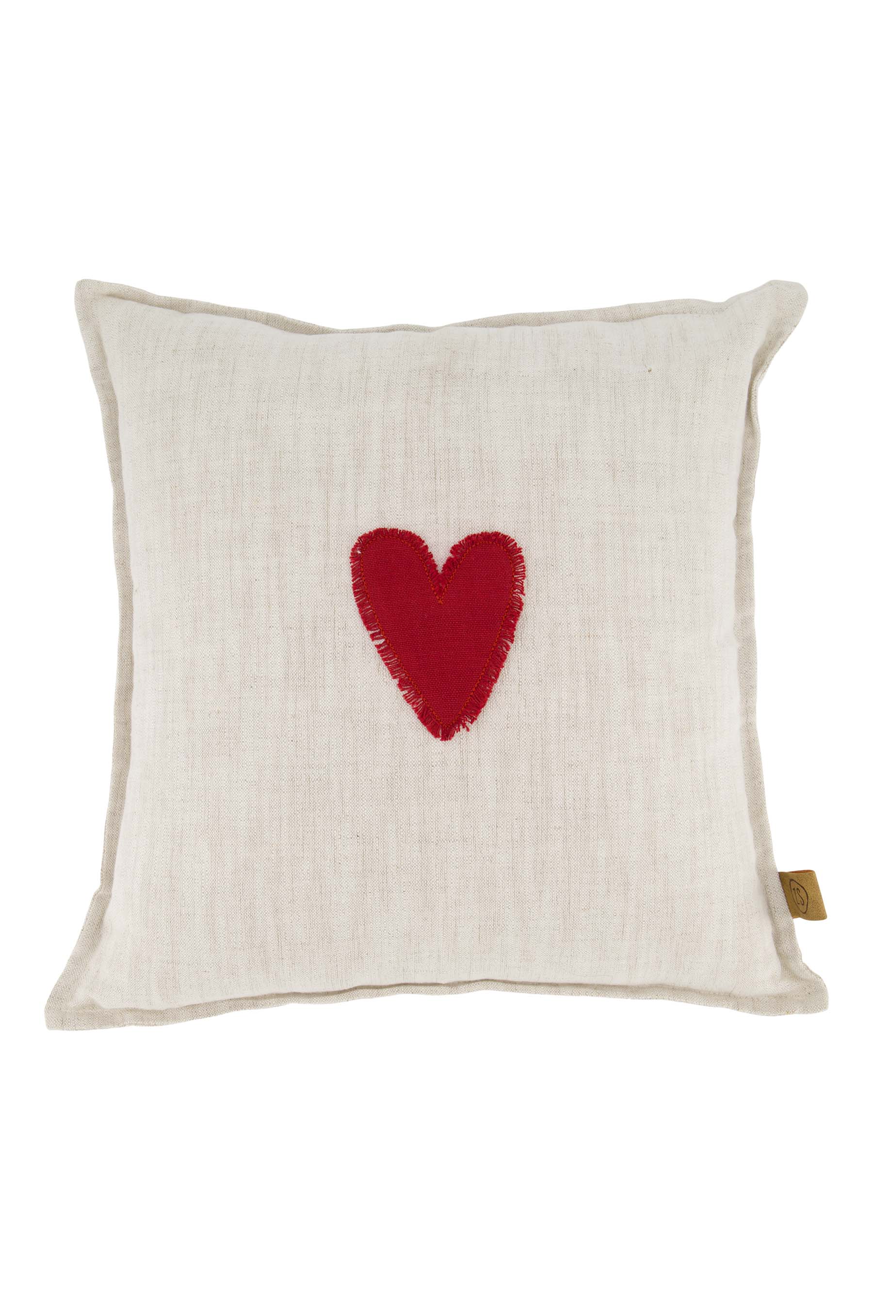 kussen rood hartje 35x35cm peper en zout