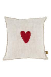 kussen rood hartje 35x35cm peper en zout