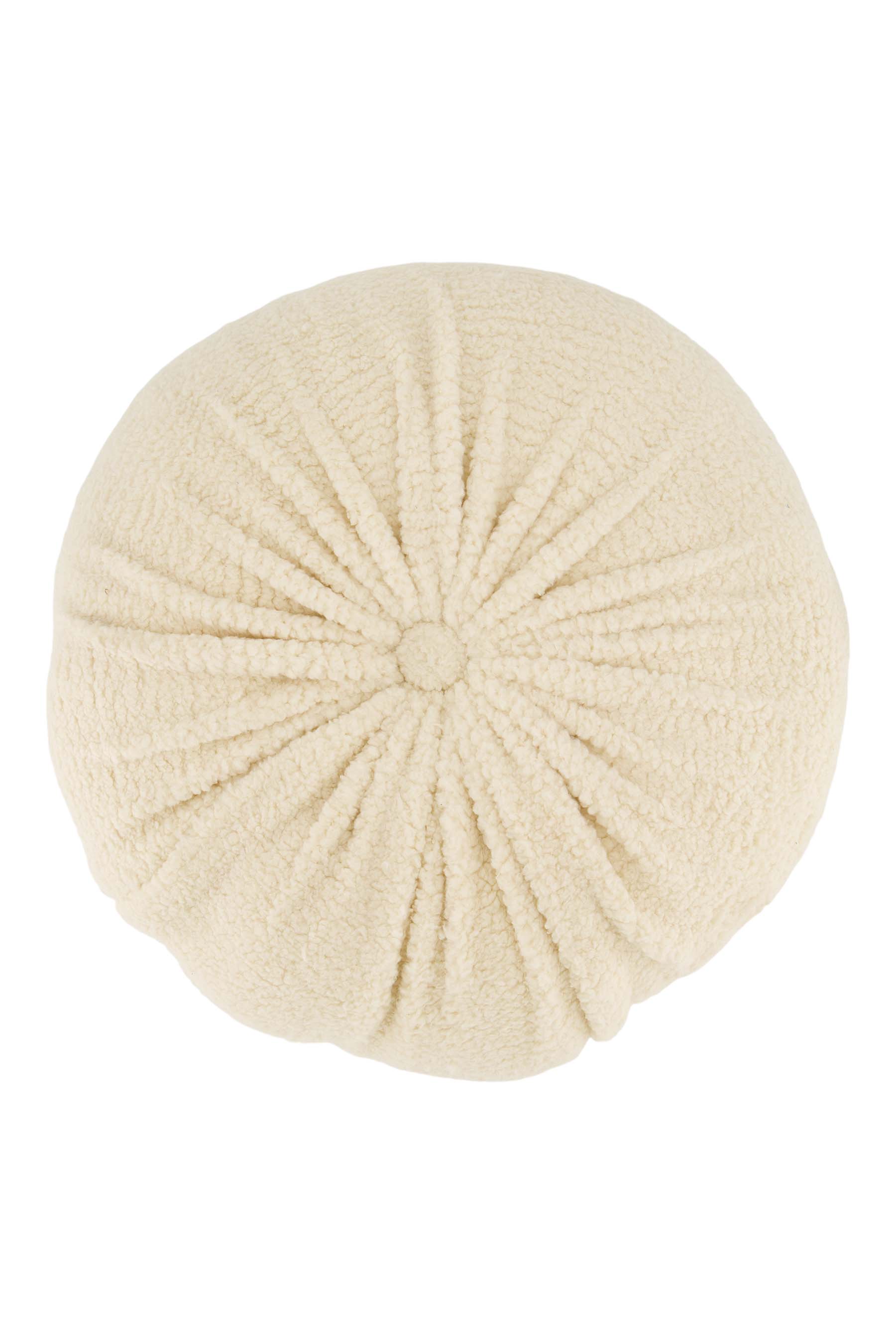 kussen teddy rond Ø40cm zand