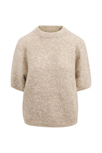 boucle trui met ronde hals