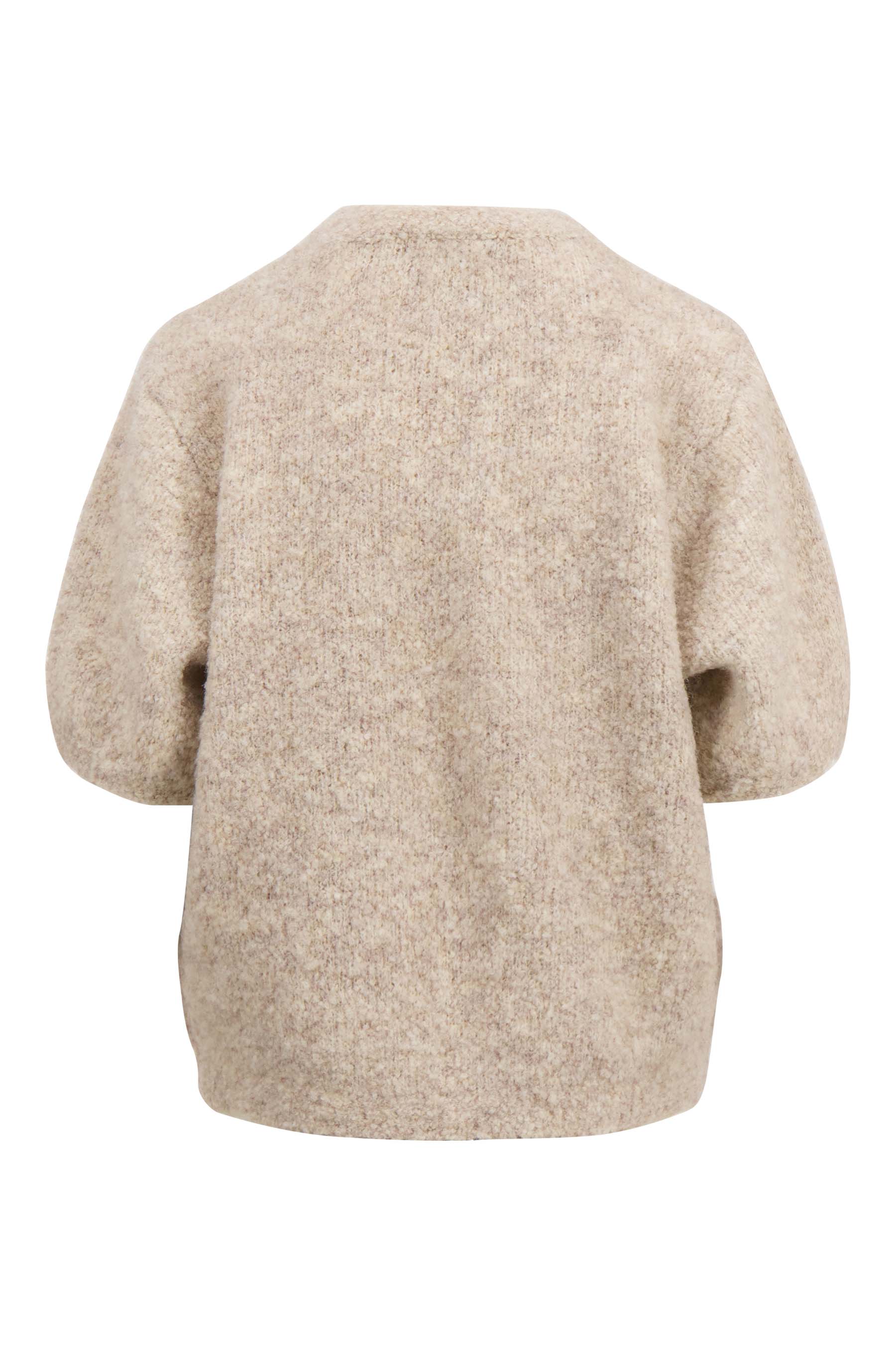 boucle trui met ronde hals