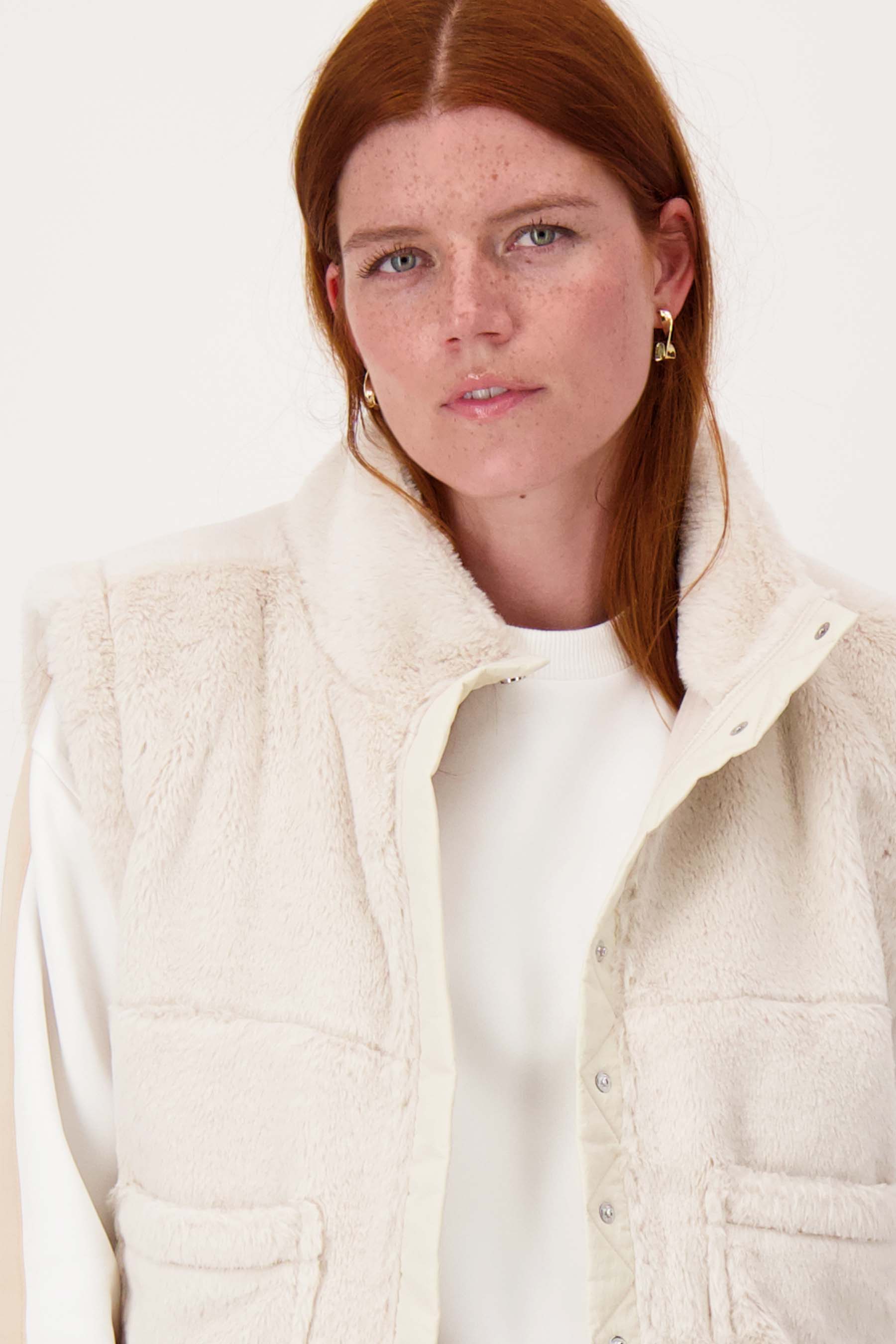 faux fur gilet