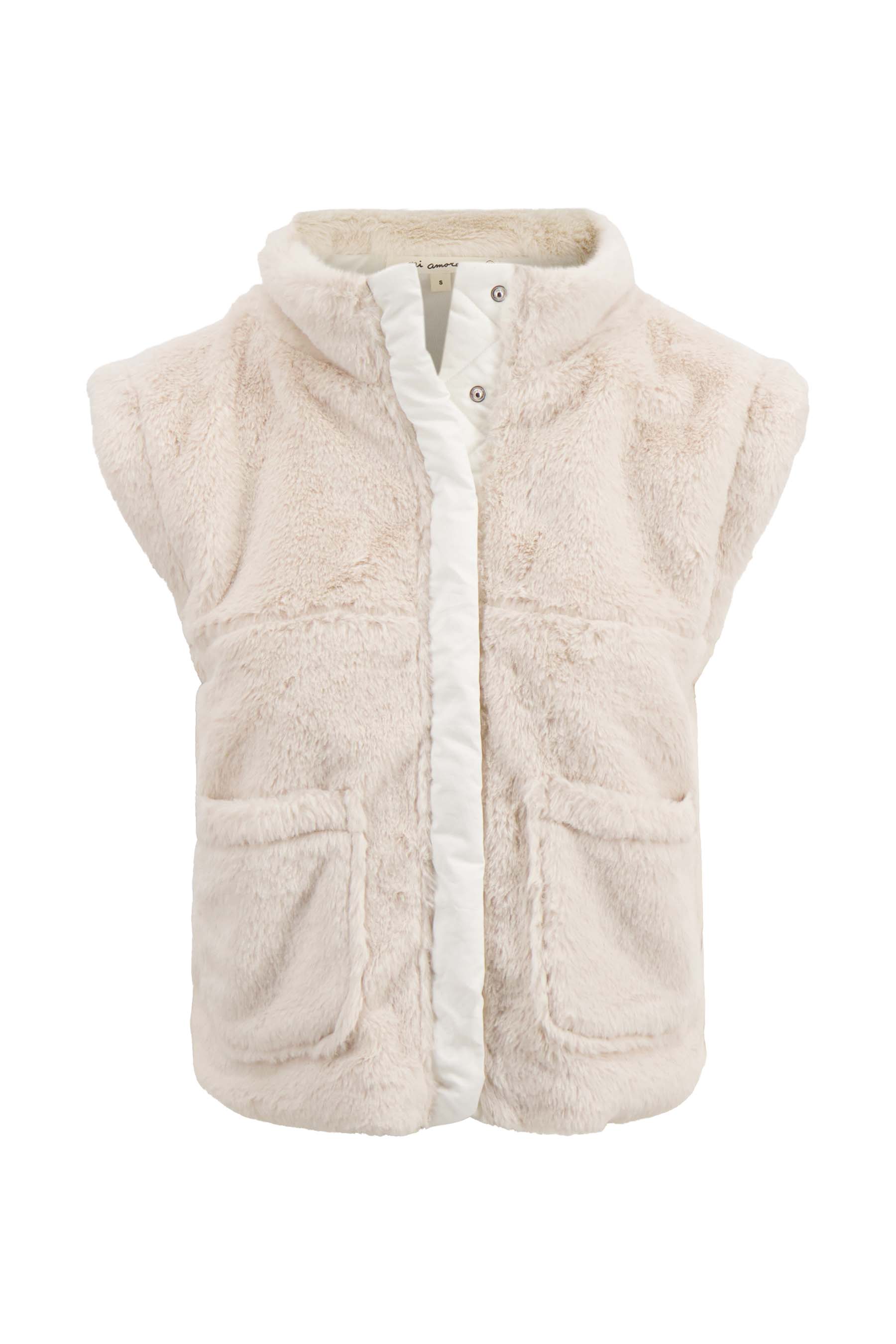 faux fur gilet