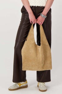 suede schoudertas