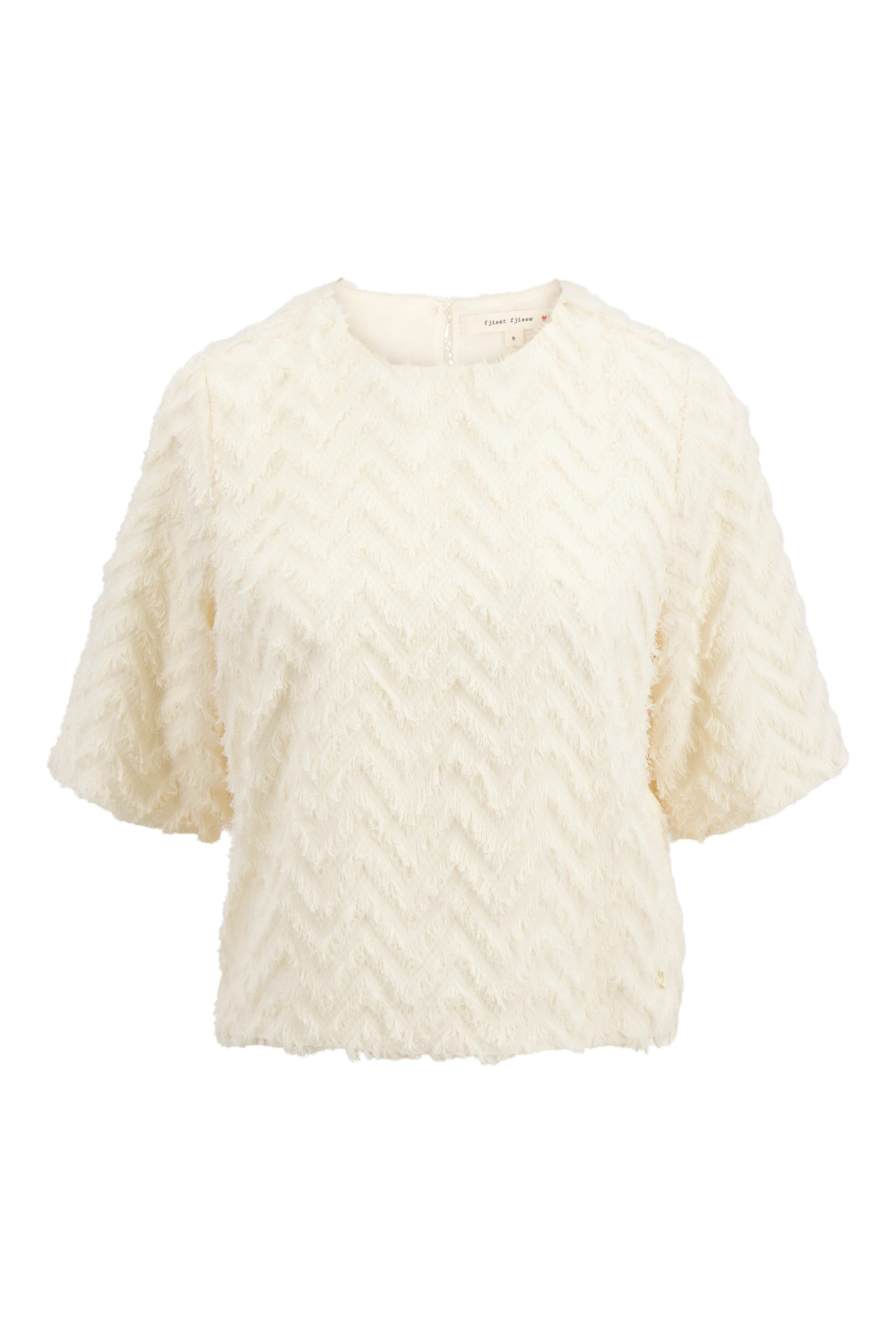 feather jacquard top