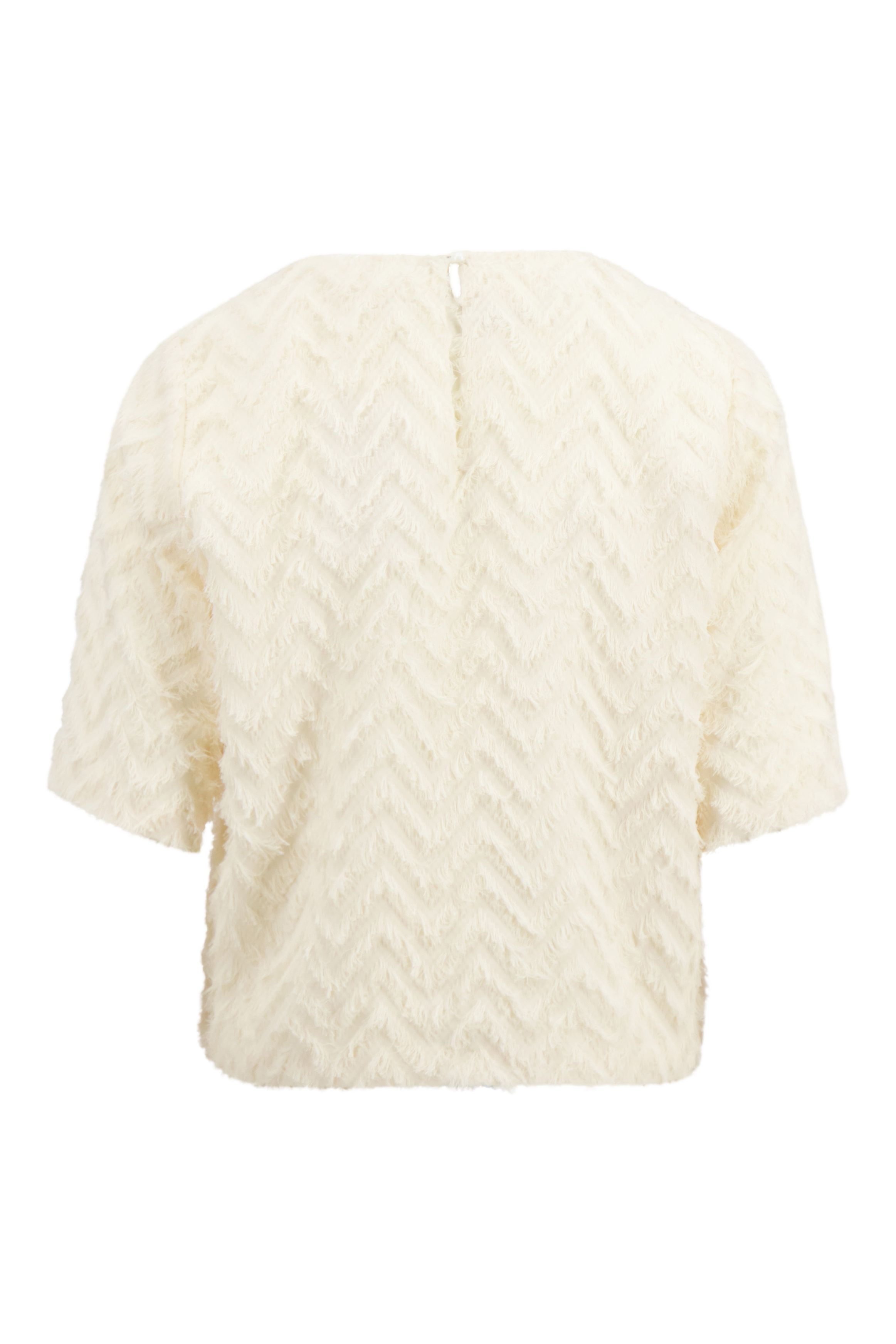 feather jacquard top