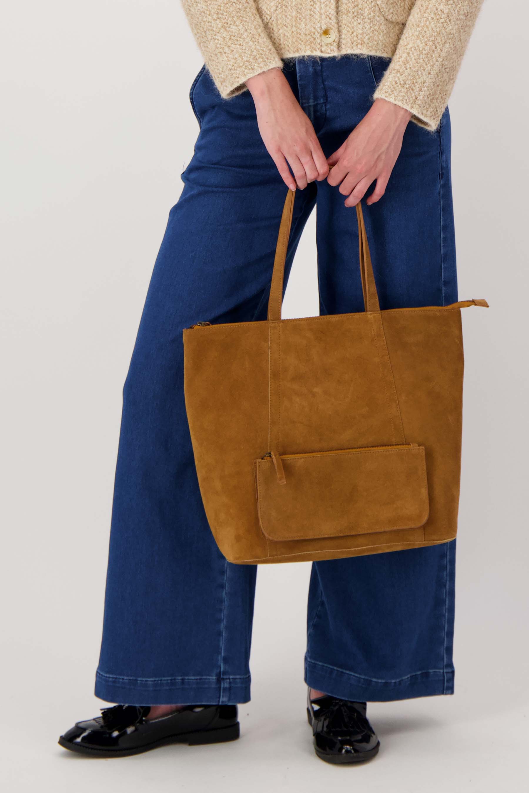 suede shopper