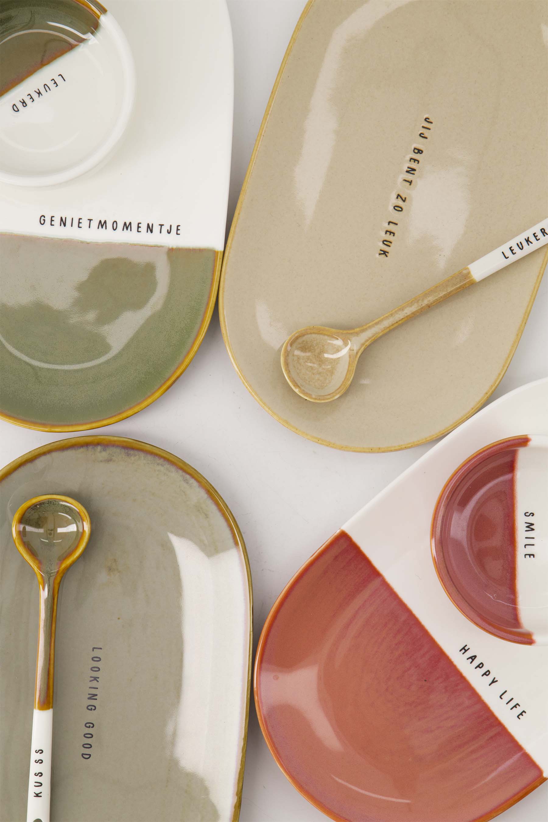 dipschaaltje smile wit/burgundy