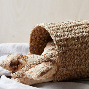 Basket, NVUse w. handle, Natural