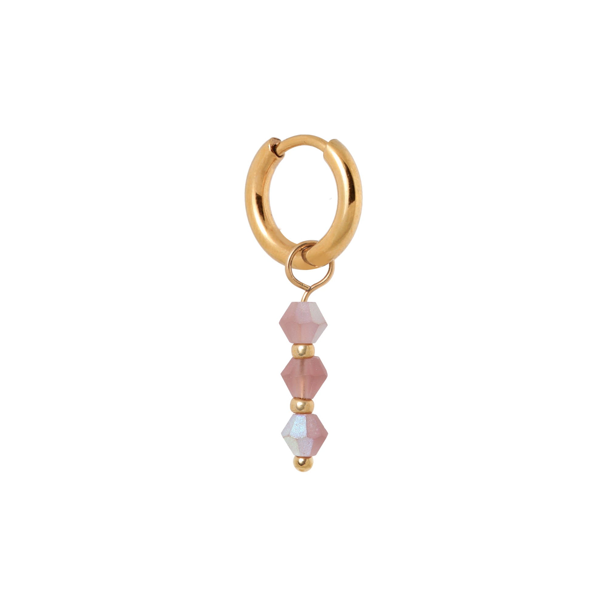 Purple donna hoop gold