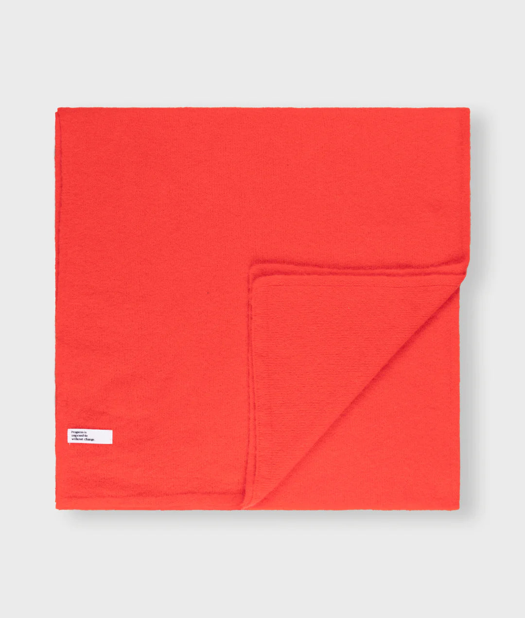 soft knit scarf coral red