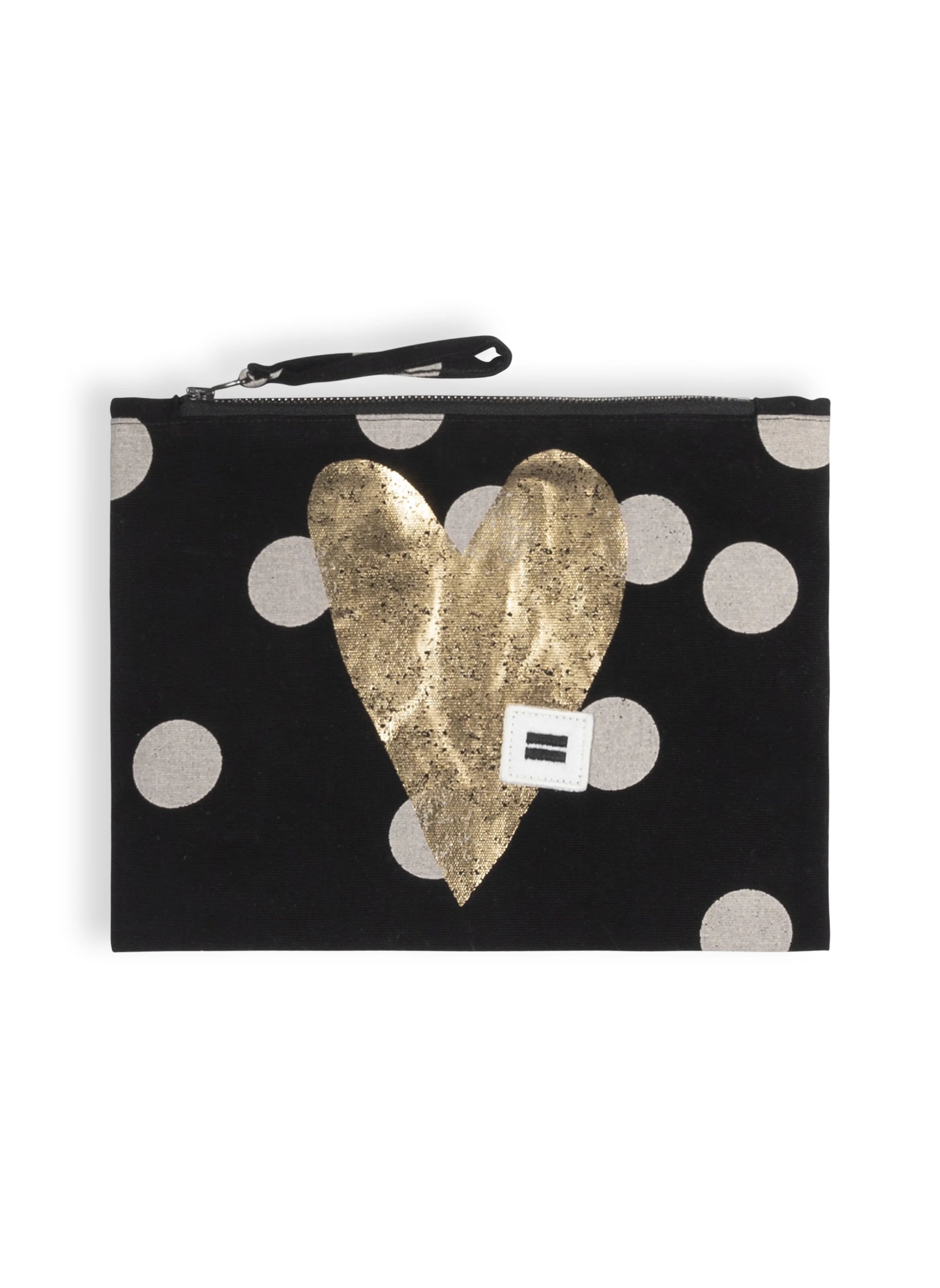 canvas clutch dot