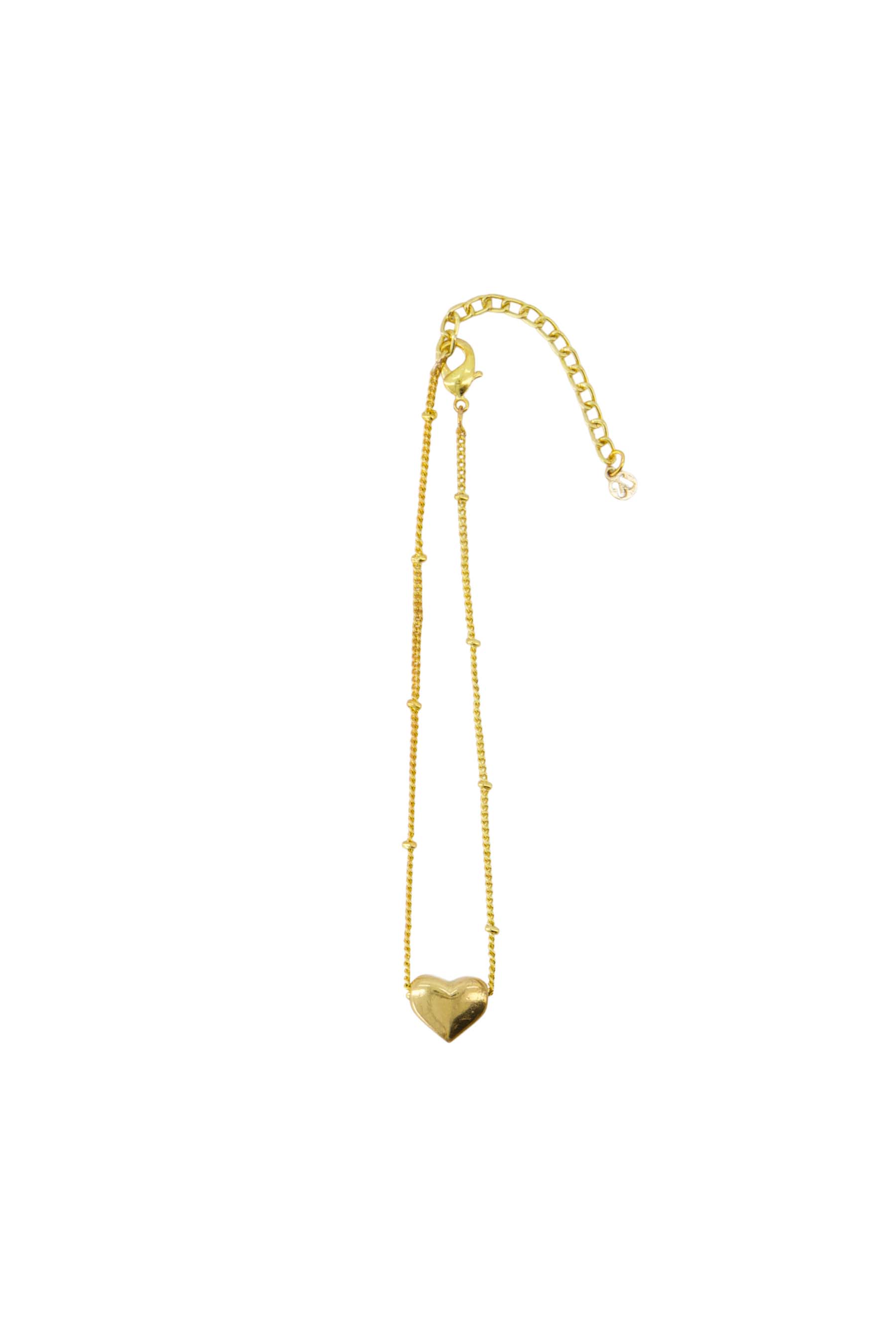 armband hartje in schuifdoosje leukerd grijsblauw