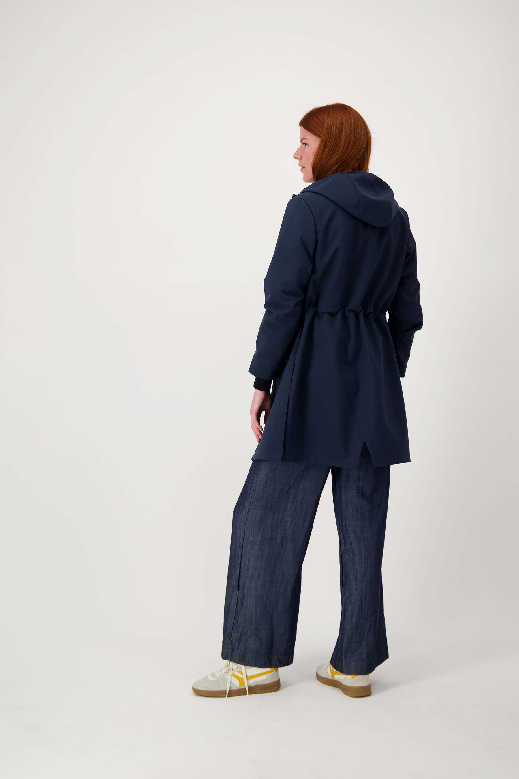 lange softshell jas met zachte binnenkant