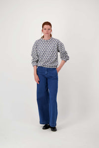 sweater van jacquard stof