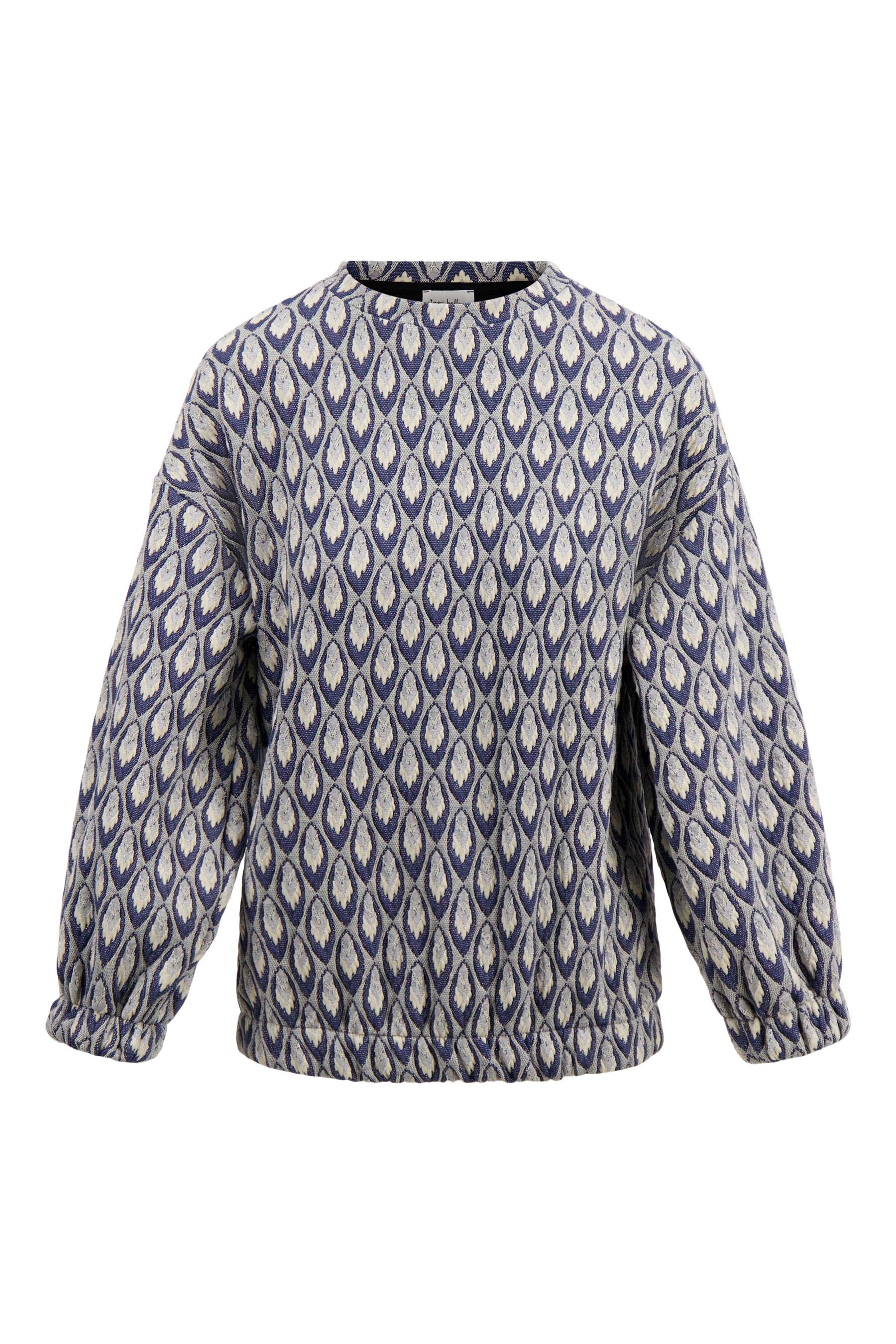 sweater van jacquard stof