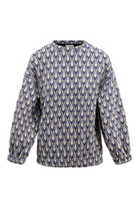 sweater van jacquard stof