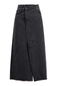 overslag rok denim