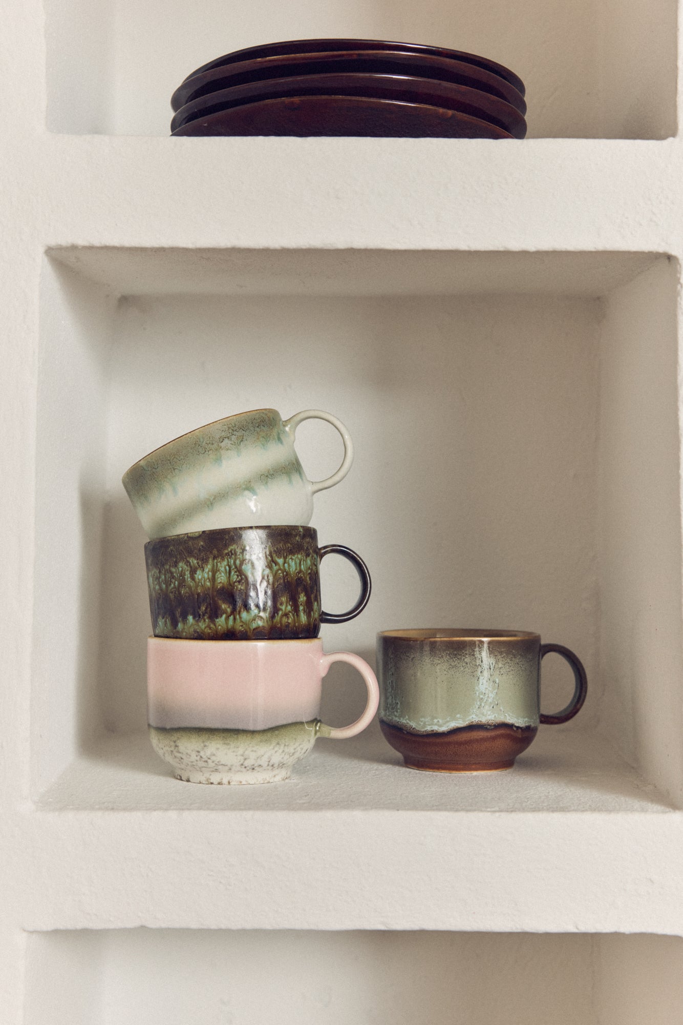 70s ceramics: tea cups nova, set of 2