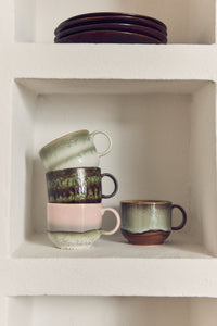 70s ceramics: tea cups nova, set of 2