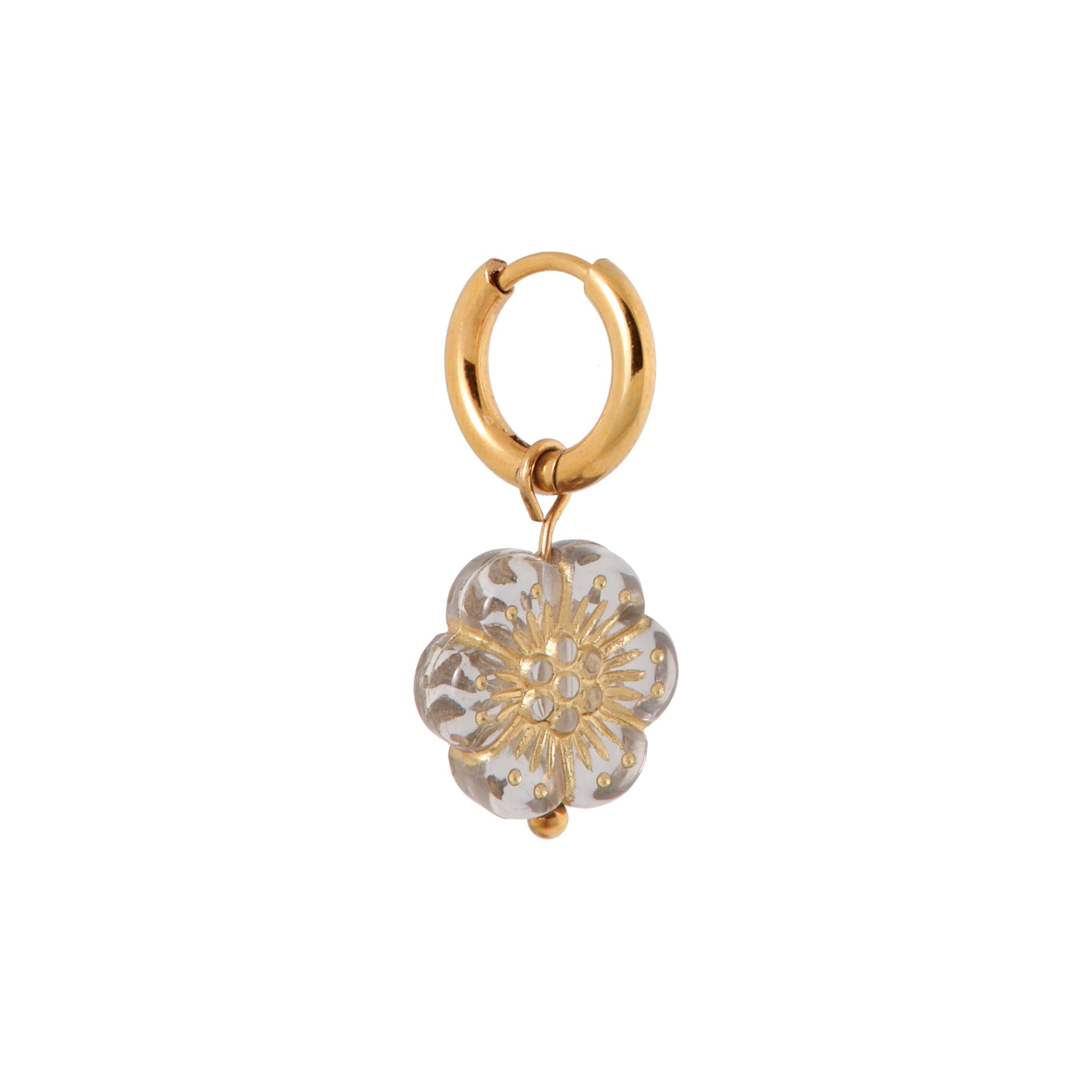 Desert bloom hoop gold