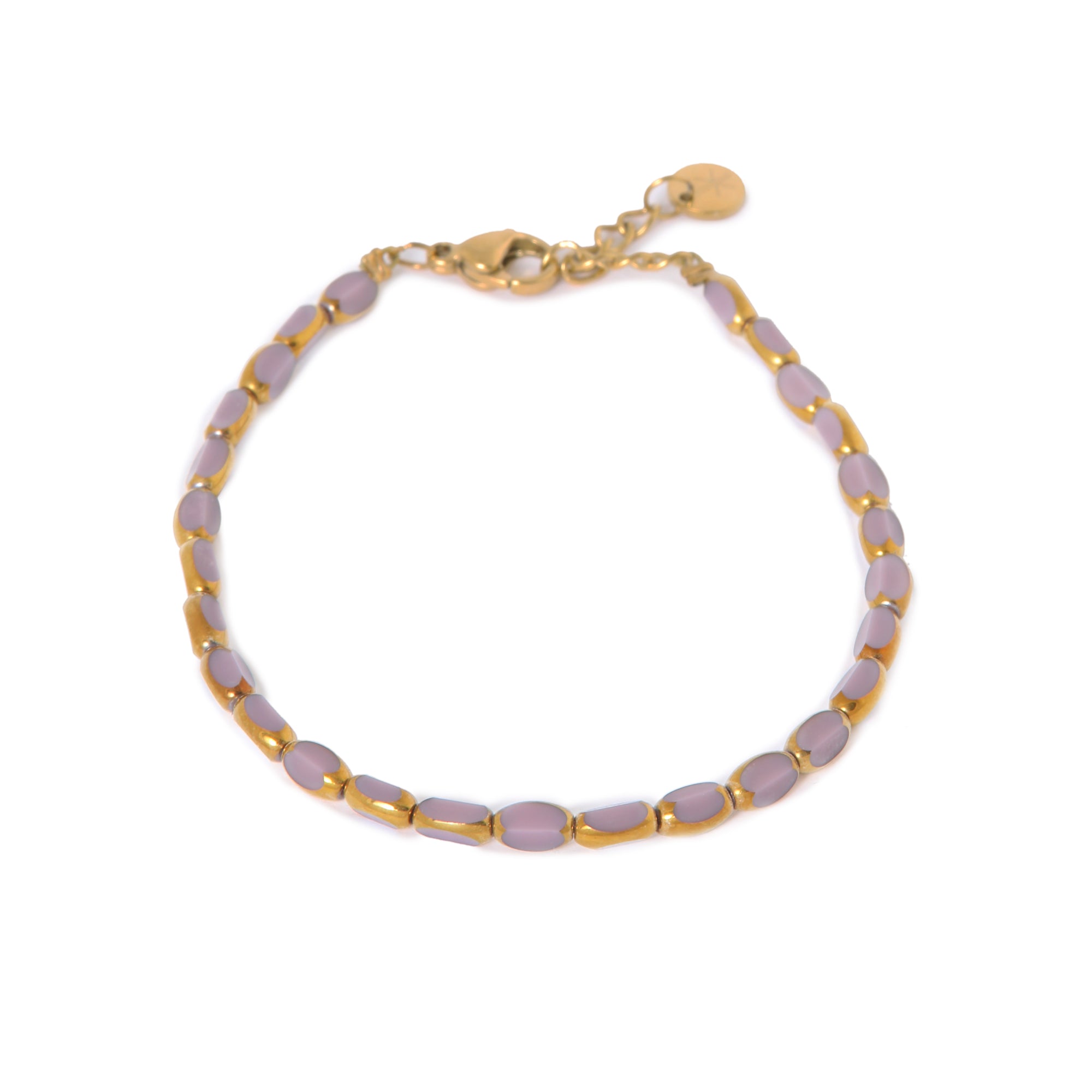 Lilac glow bracelet gold