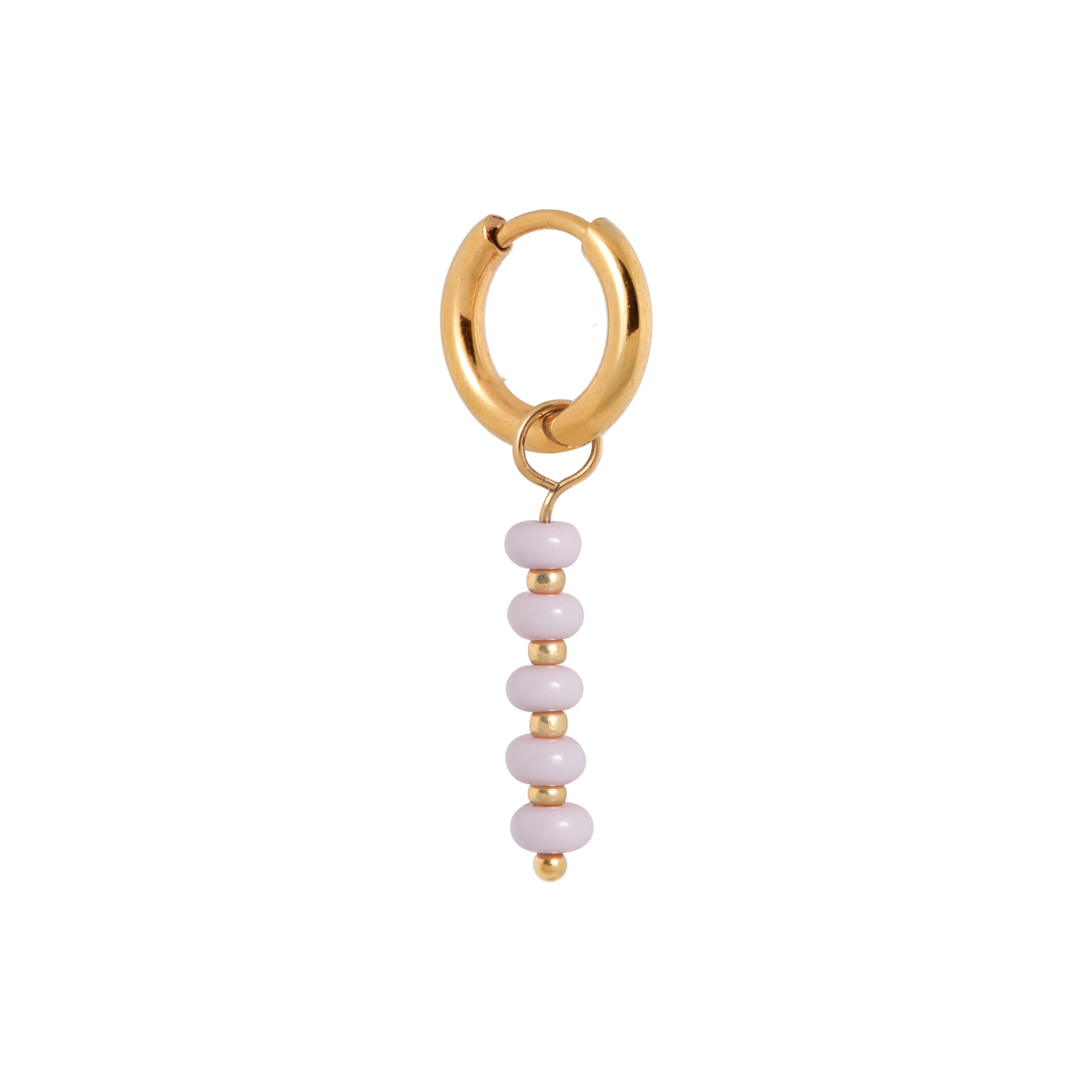 Lilac row hoop gold