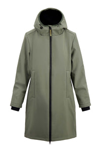lange softshell jas met zachte binnenkant