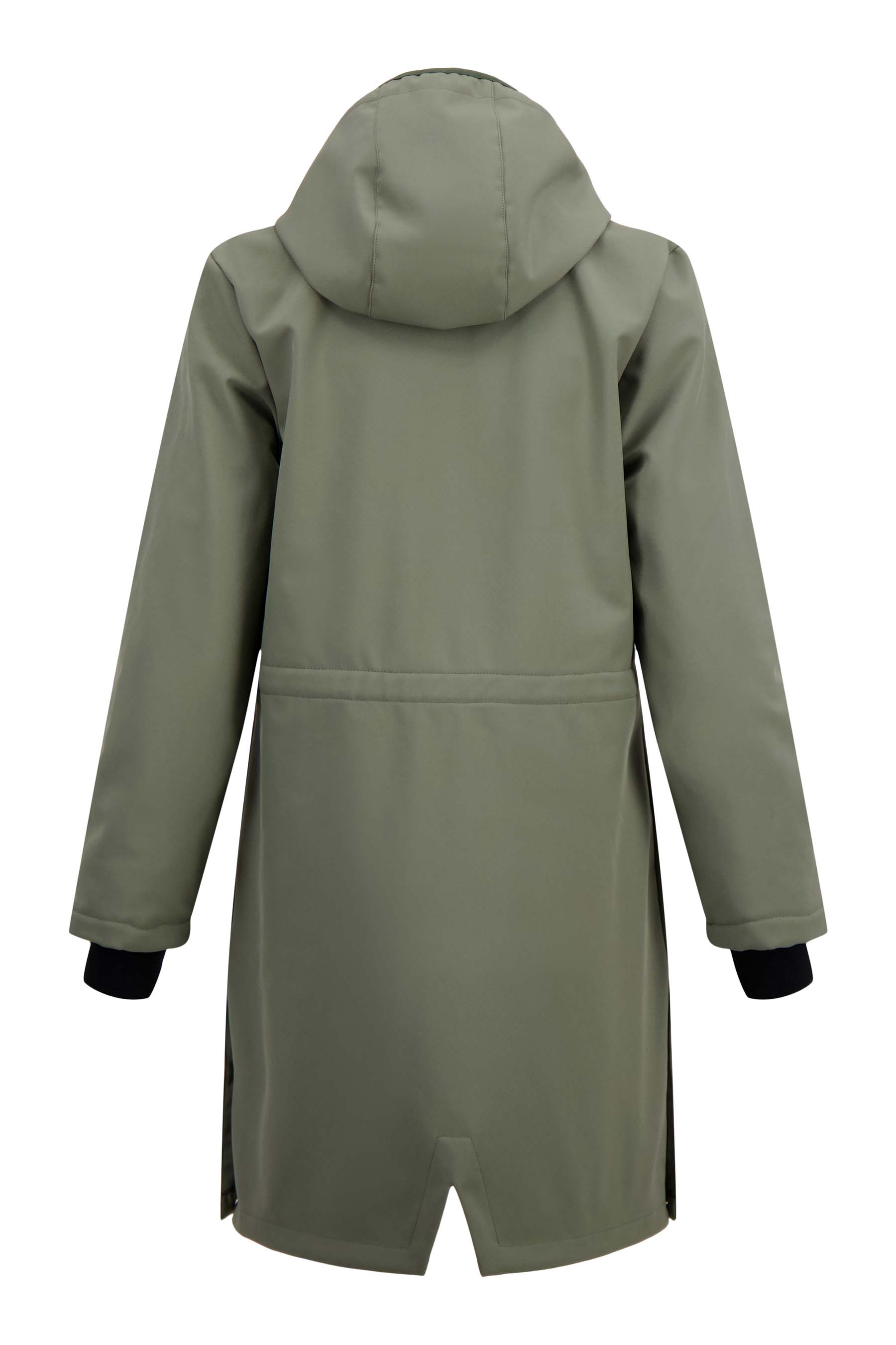 lange softshell jas met zachte binnenkant