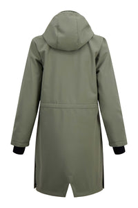 lange softshell jas met zachte binnenkant
