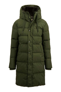 lange bubblecoat met teddy details