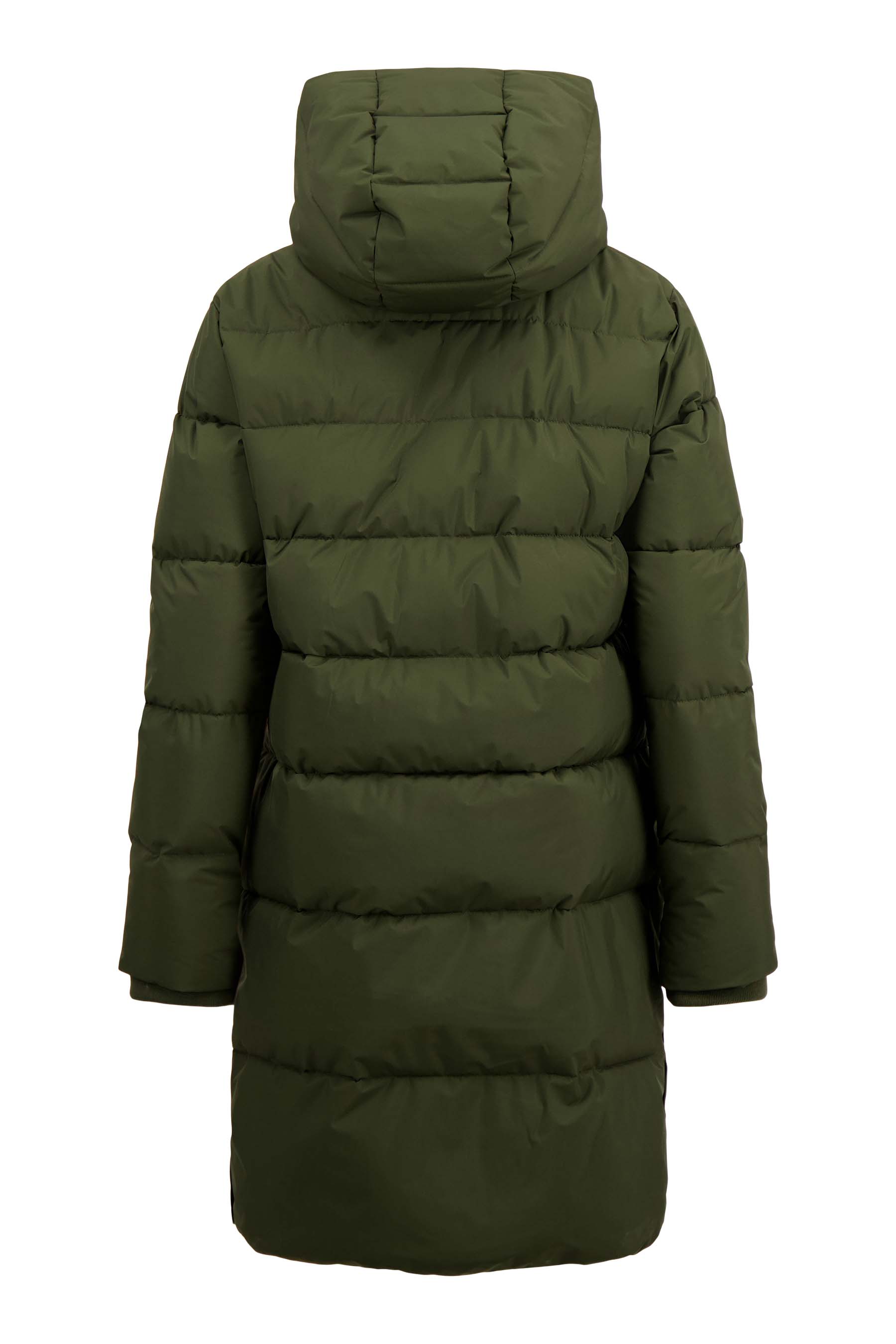 lange bubblecoat met teddy details