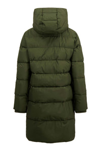 lange bubblecoat met teddy details
