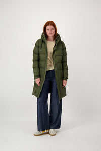 lange bubblecoat met teddy details