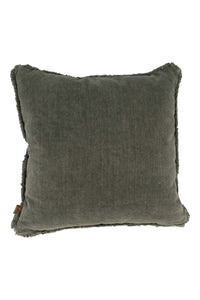 kussen velvet love 45x45cm donkergroen