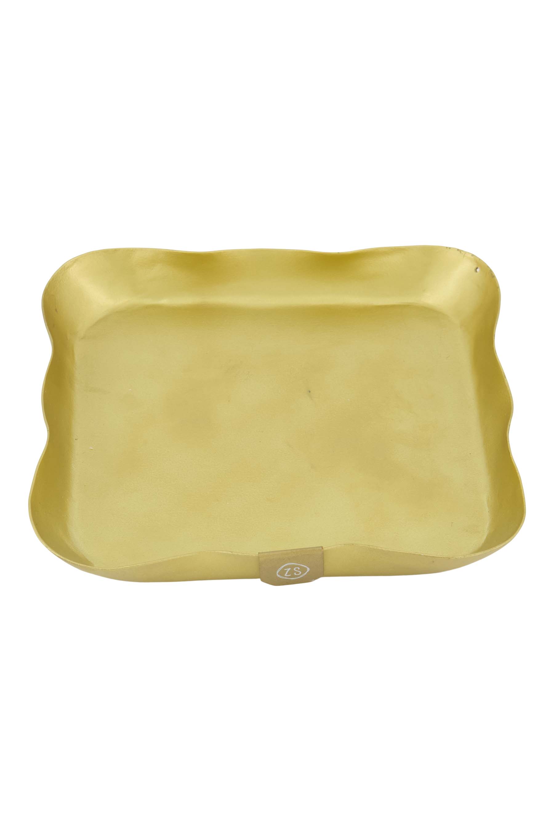 servethouder metaal vierkant goud