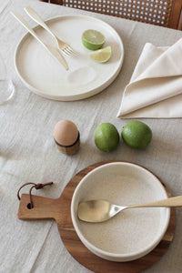 Bowl Cream - Saladeschaal - Pastakom - Handgemaakt - Cadeau