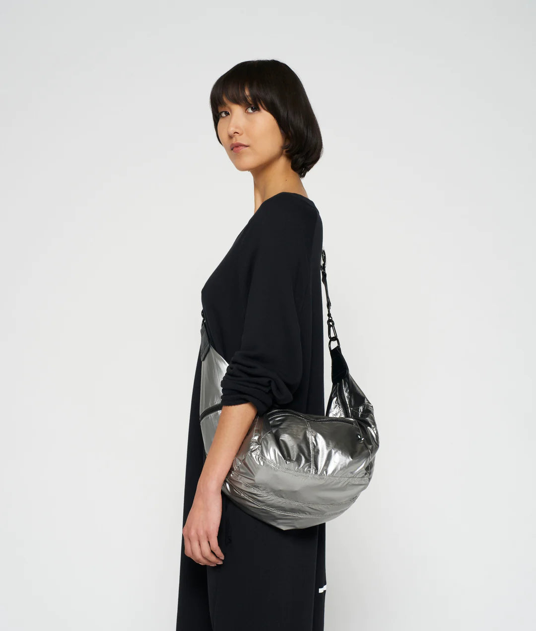 Metallic banana bag
