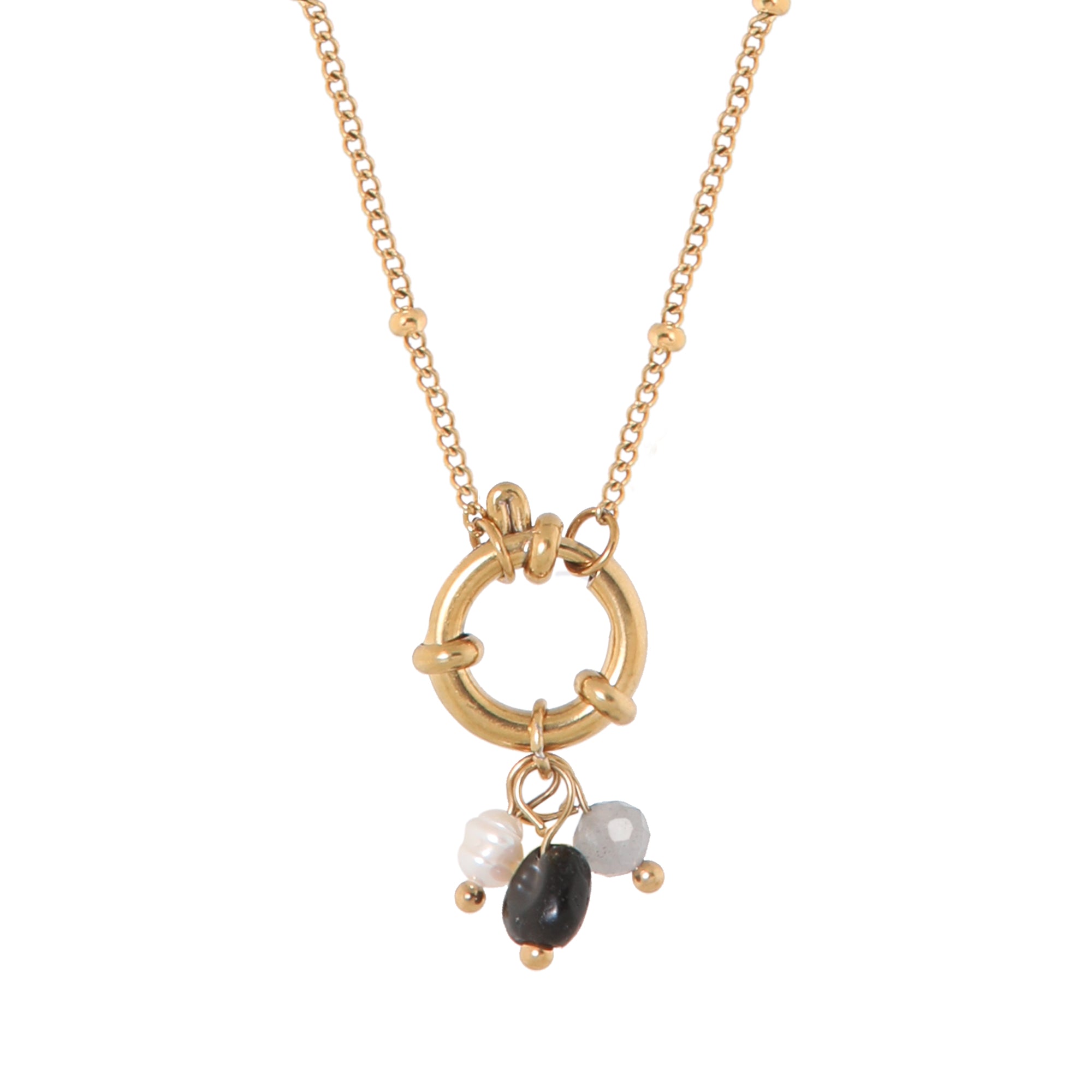 Gemstone 2.0 necklace gold