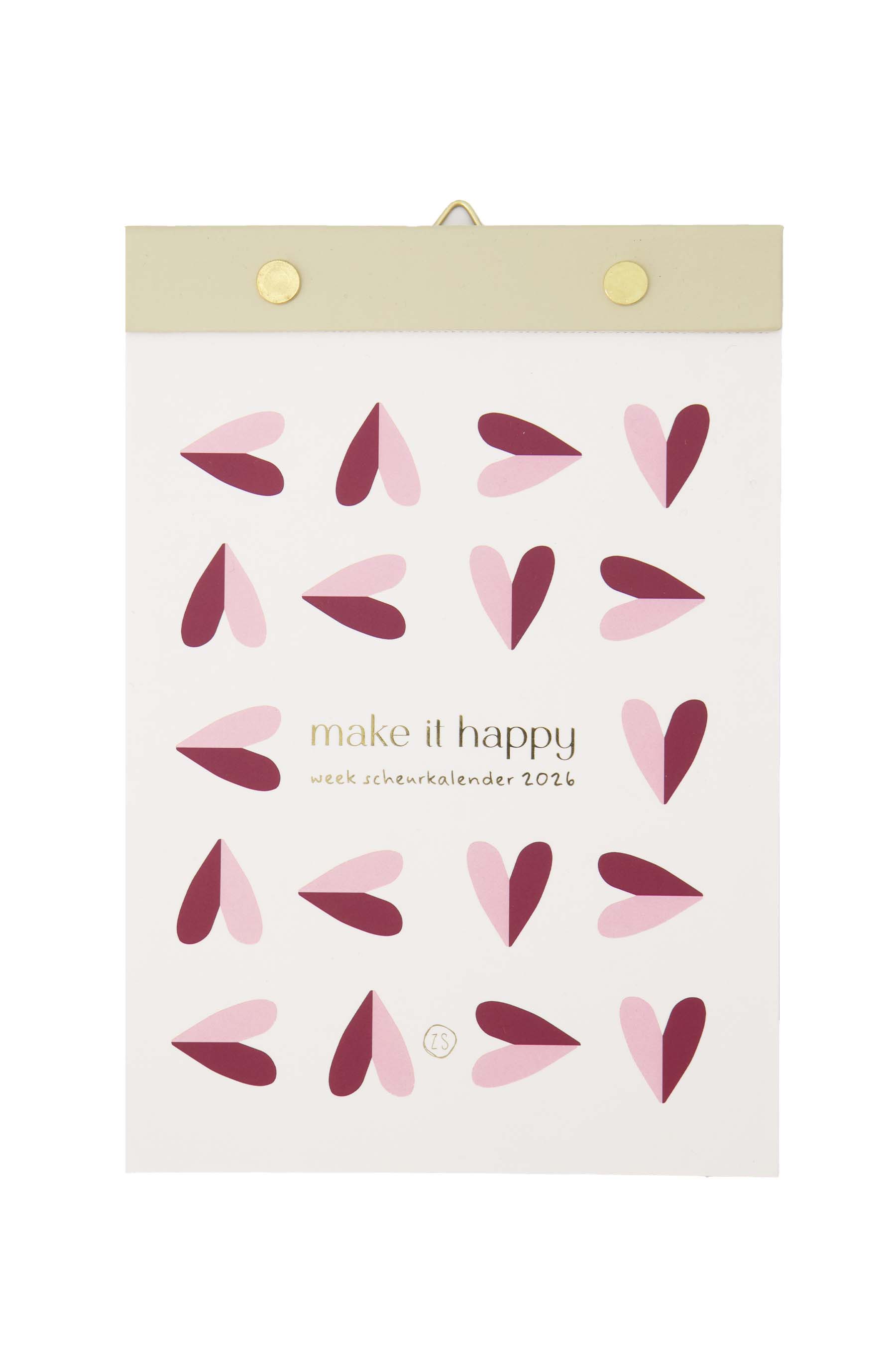 scheurkalender make it happy multicolor