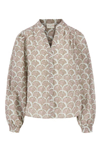 blouse lange mouw met print bloem