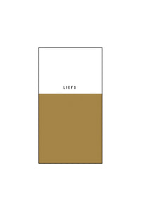 servetten liefs 11x20cm wit/oker