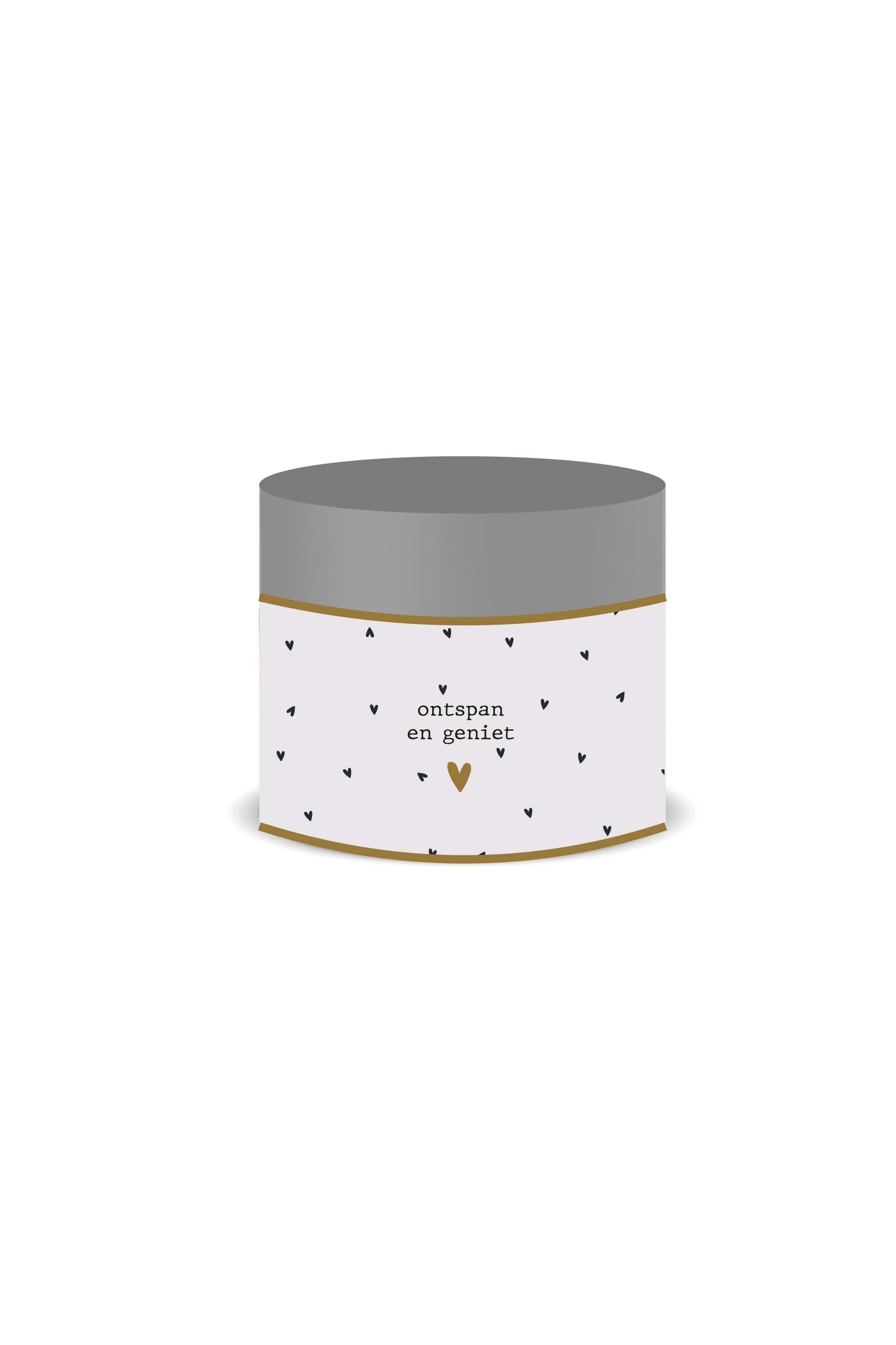 scrub 250gram ontspan en geniet antracietgrijs/off white