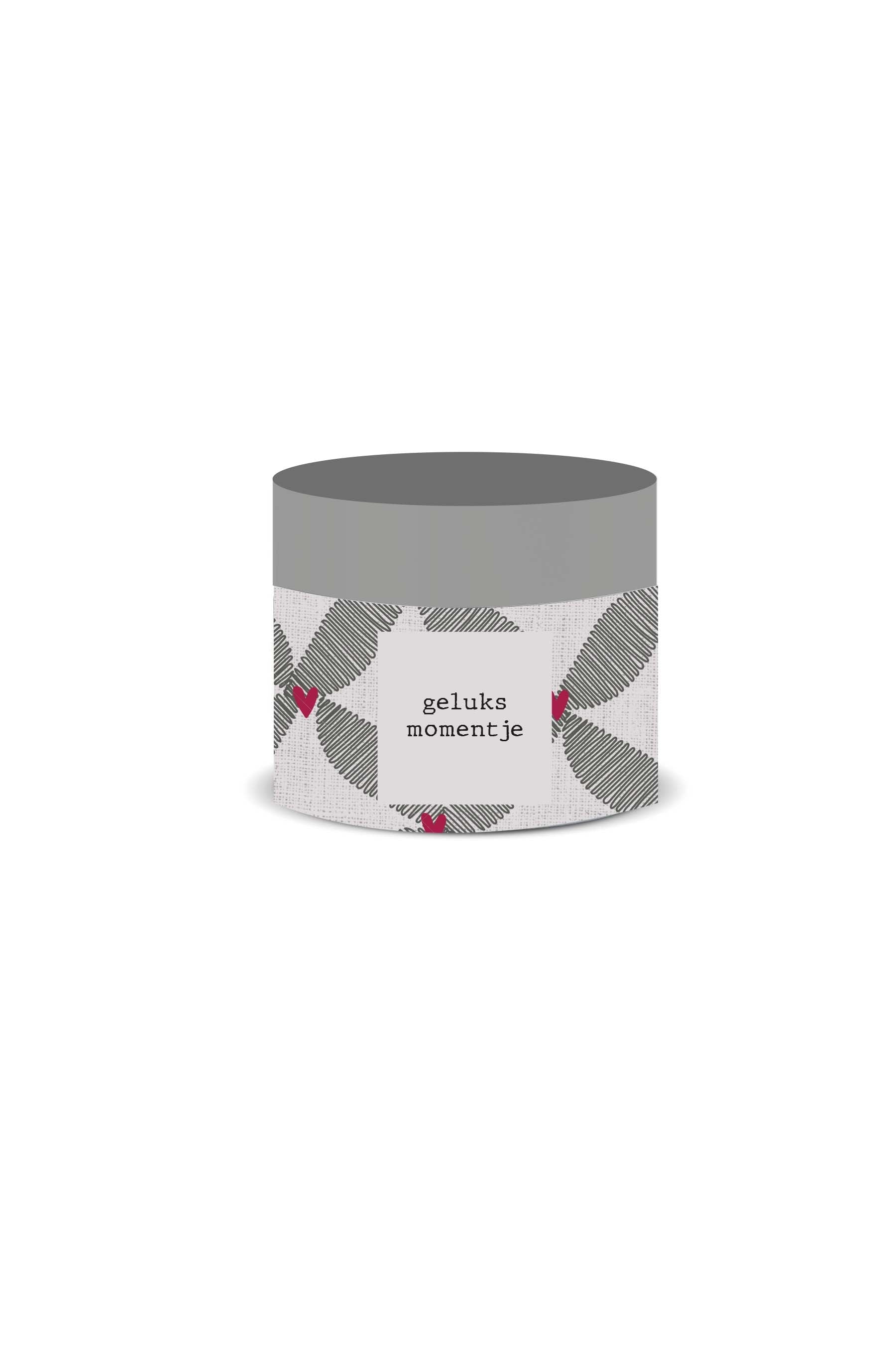 scrub 250gram geluksmomentje antracietgrijs/roze rood