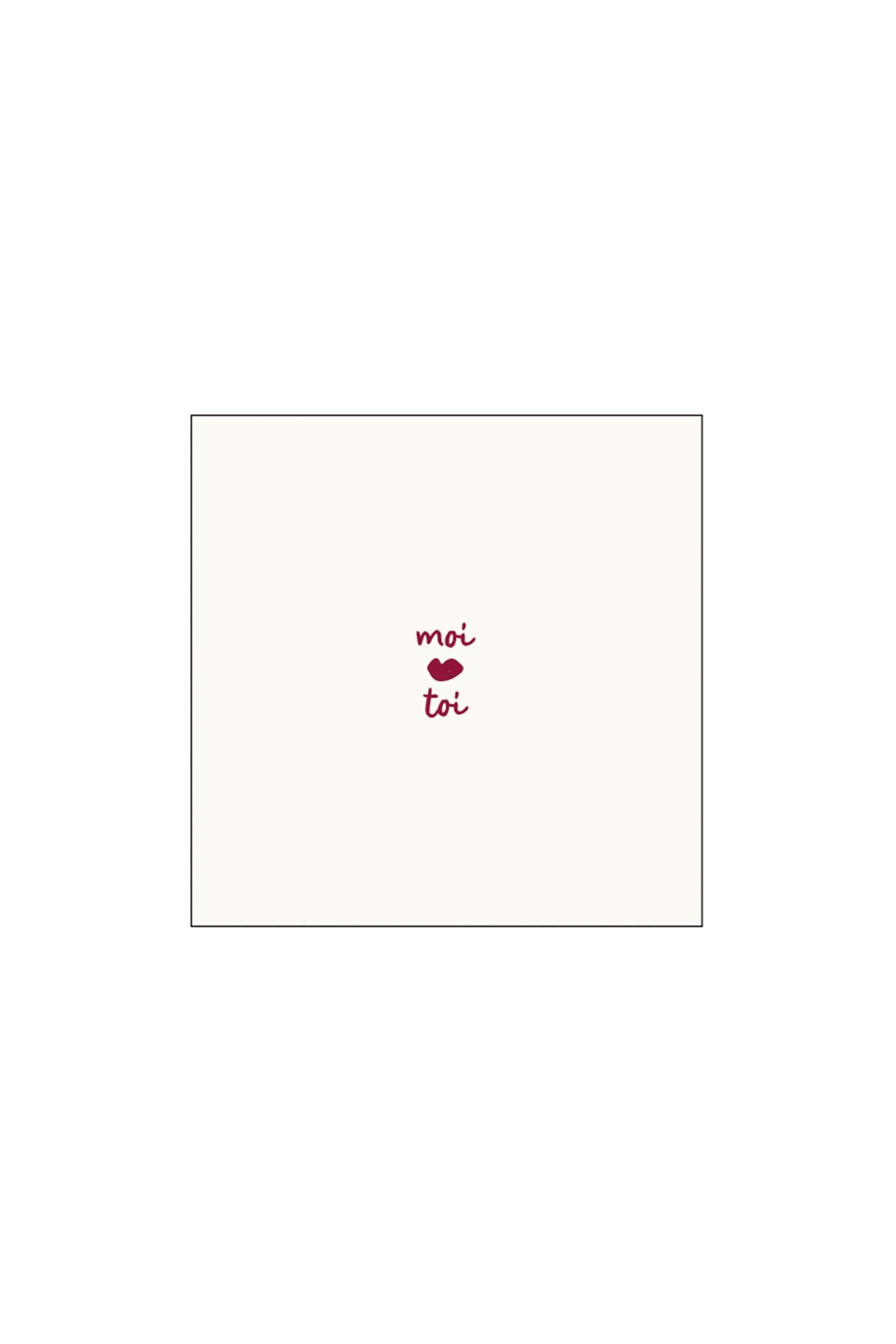 servetten moi et toi 12,5x12,5cm wit/rood