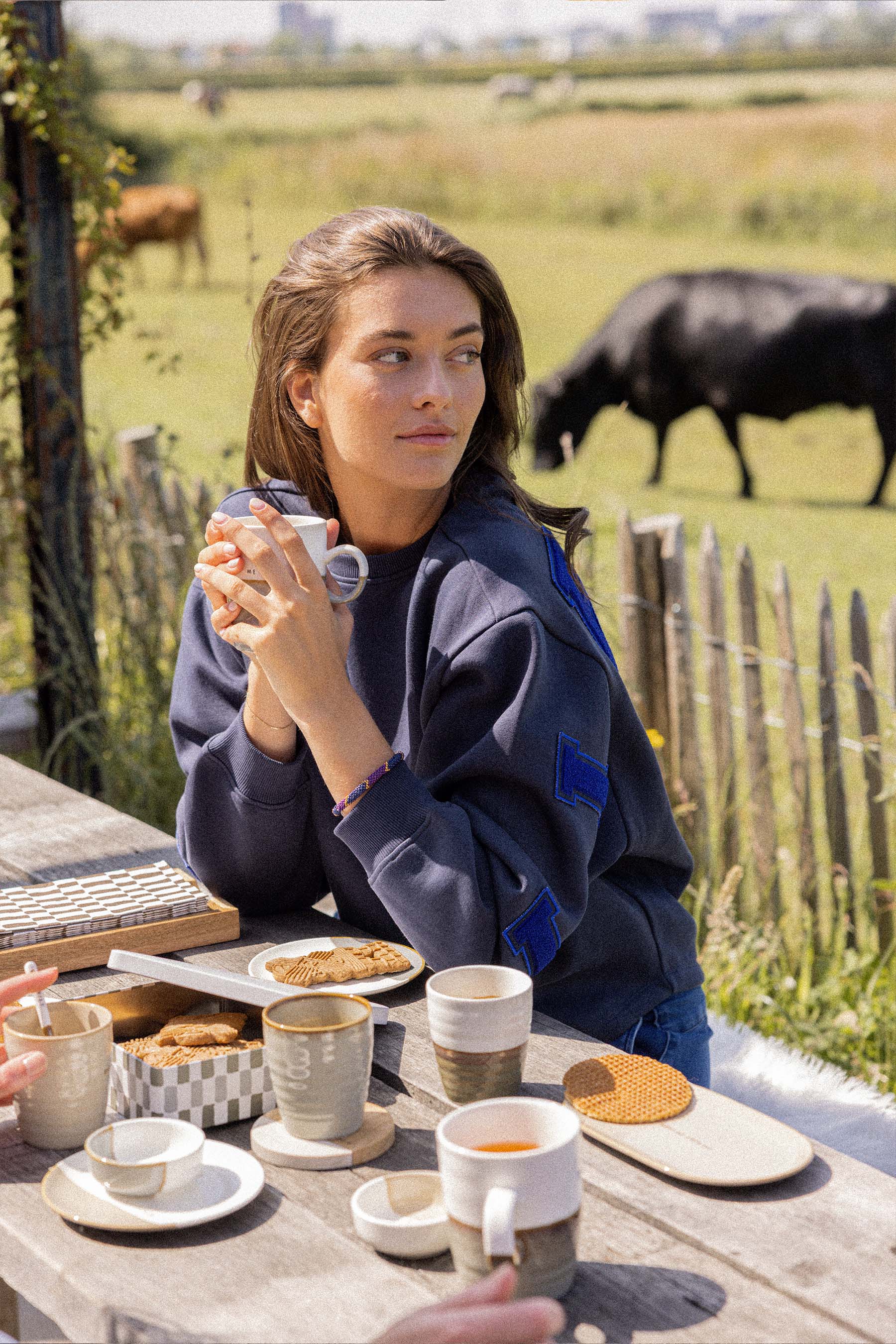 theemok me time wit/grijsblauw