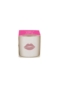 geurkaarsje in wikkel kusje wit/roze
